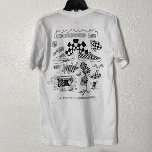 Vans men’s white T-shirt checkered board day